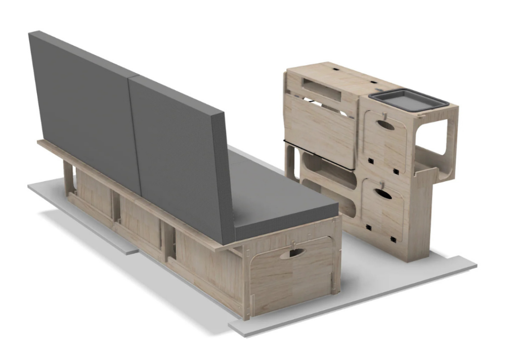 Ensemble kit aménagement van classique V2